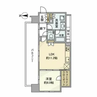 プラウドタワー名古屋伏見【11階】の間取り