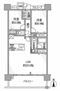プレサンスロジェ本陣駅前【8階】の間取り