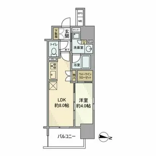 プレサンスロジェ名古屋駅前【12階】の間取り