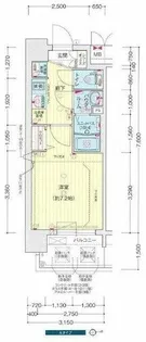 プレサンス鶴舞パーク&ステーション【8階】の間取り