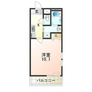 フジパレス北加賀屋Ⅱ番館【2階】の間取り
