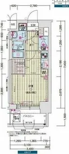 プレサンス名古屋菊井セルカ【9階】の間取り