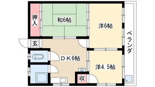 森部ビル【1C号室】の間取り