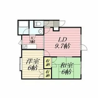 PLAZA IN 花川 B棟【202号室】の間取り