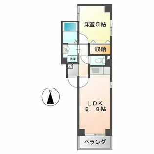 サントル大宝【4階】の間取り