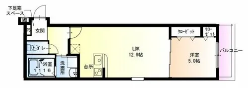 フジパレスJR尼崎【1階】の間取り