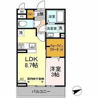 福岡県久留米市藤光1丁目【アパート】の間取り