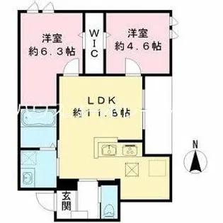 兵庫県尼崎市塚口町3丁目【マンション】の間取り