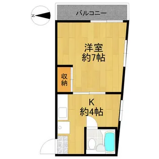 ブルックリンビレッジ【3B号室】の間取り