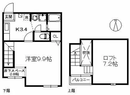 イデア室見【1階】の間取り