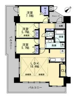 アルファステイツ東今宿【9階】の間取り