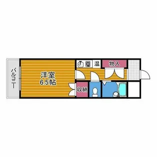 スクエアメゾン阪南【4階】の間取り