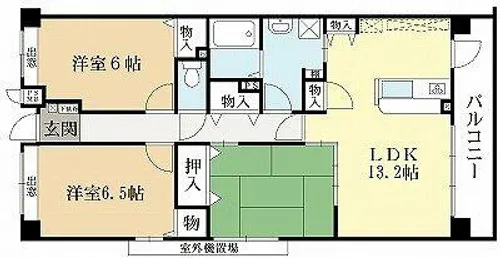 京都府宇治市伊勢田町中山【マンション】の間取り