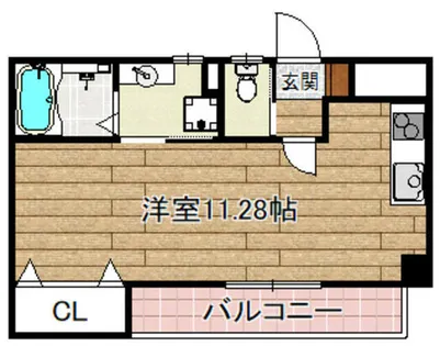 コクリコ富田【402号室】の間取り