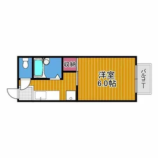 リバーヒル喜志【1階】の間取り