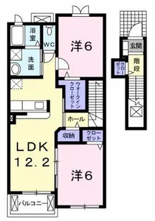 サンセットヒルズ【2階】の間取り