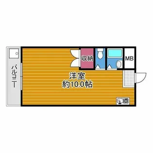 1Rの間取り画像