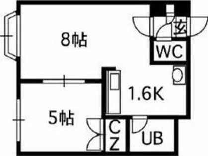 リーガルコート南5条【4階】の間取り