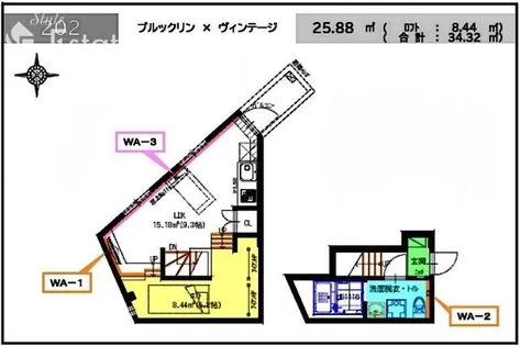 Terre-Ⅳ【202号室】の間取り