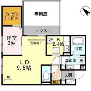 D-room大橋【1階】の間取り