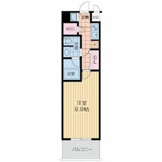 セノアタワー泉【0603号室】の間取り