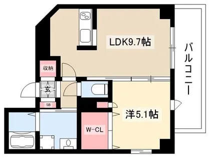 Arsa一社【3階】の間取り