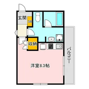 Pre cher八田【201号室】の間取り