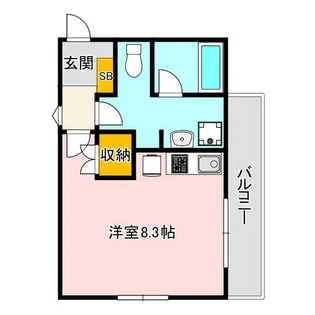 Pre cher八田【2階】の間取り