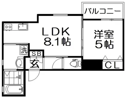 コンフォート桜木町【1階】の間取り