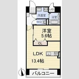 スカーバティー葵【1階】の間取り