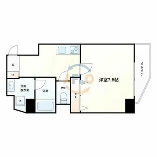 モンサンミッシェル北浜【10階】の間取り