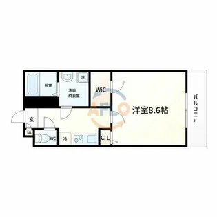 シャルマン緑橋【205号室】の間取り