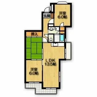 スカイラーク丘上【2階】の間取り