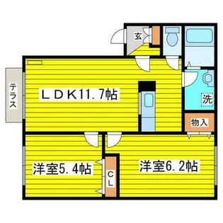 シャーメゾンIS【1階】の間取り