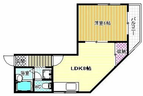 ハイツ・ハピネス【3階】の間取り