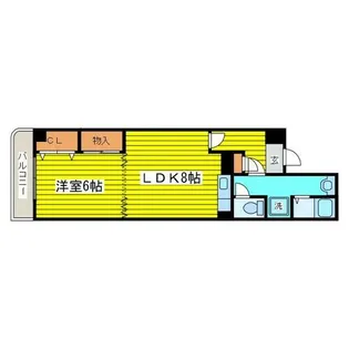 リベル元町【503号室】の間取り