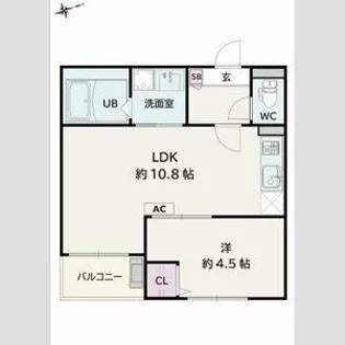 Jack ichibanⅡ【3階】の間取り