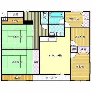 メゾン松原【7階】の間取り