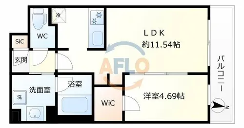 カーサレグラス福島野田【2階】の間取り
