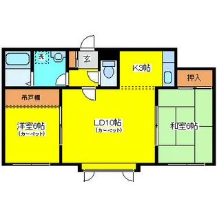 ハイグレード13【2階】の間取り