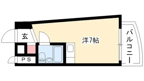 チサンマンション上前津【804号室】の間取り