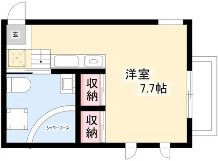リンデンバウムJ6 A棟【1階】の間取り