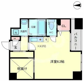 ビガーポリス112日本橋三丁目【4階】の間取り