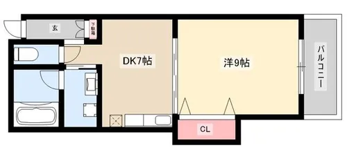 NKビル野田【502号室】の間取り