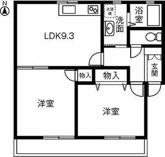 クレール参番館【1階】の間取り