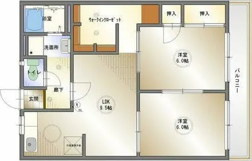 タウニー近江【102号室】の間取り