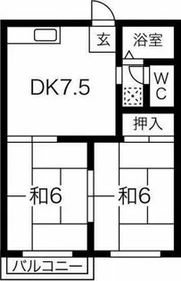 フォーブル貴船【1階】の間取り