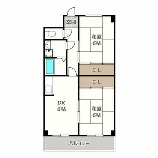 パークスクウェア長居【1階】の間取り