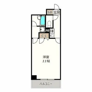 ホワイエ阪南【501号室】の間取り