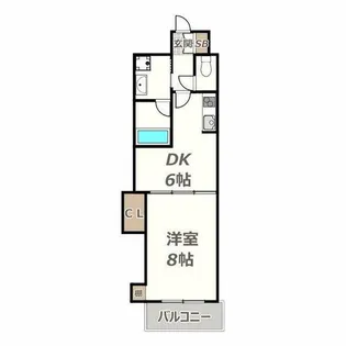 グラート西田辺【507号室】の間取り